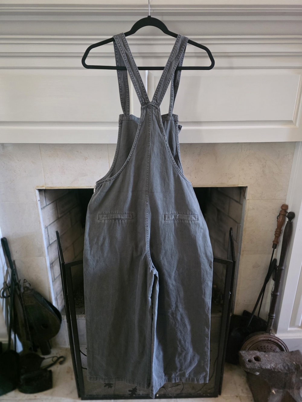Zenana Outfitters Gray Denim Overall Jumpsuit - Picture 2 of 5